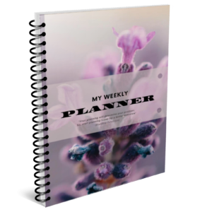 All-In-One Purple Flower Yearly Planner