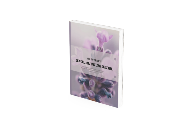 All-In-One Purple Flower Yearly Planner - Image 3